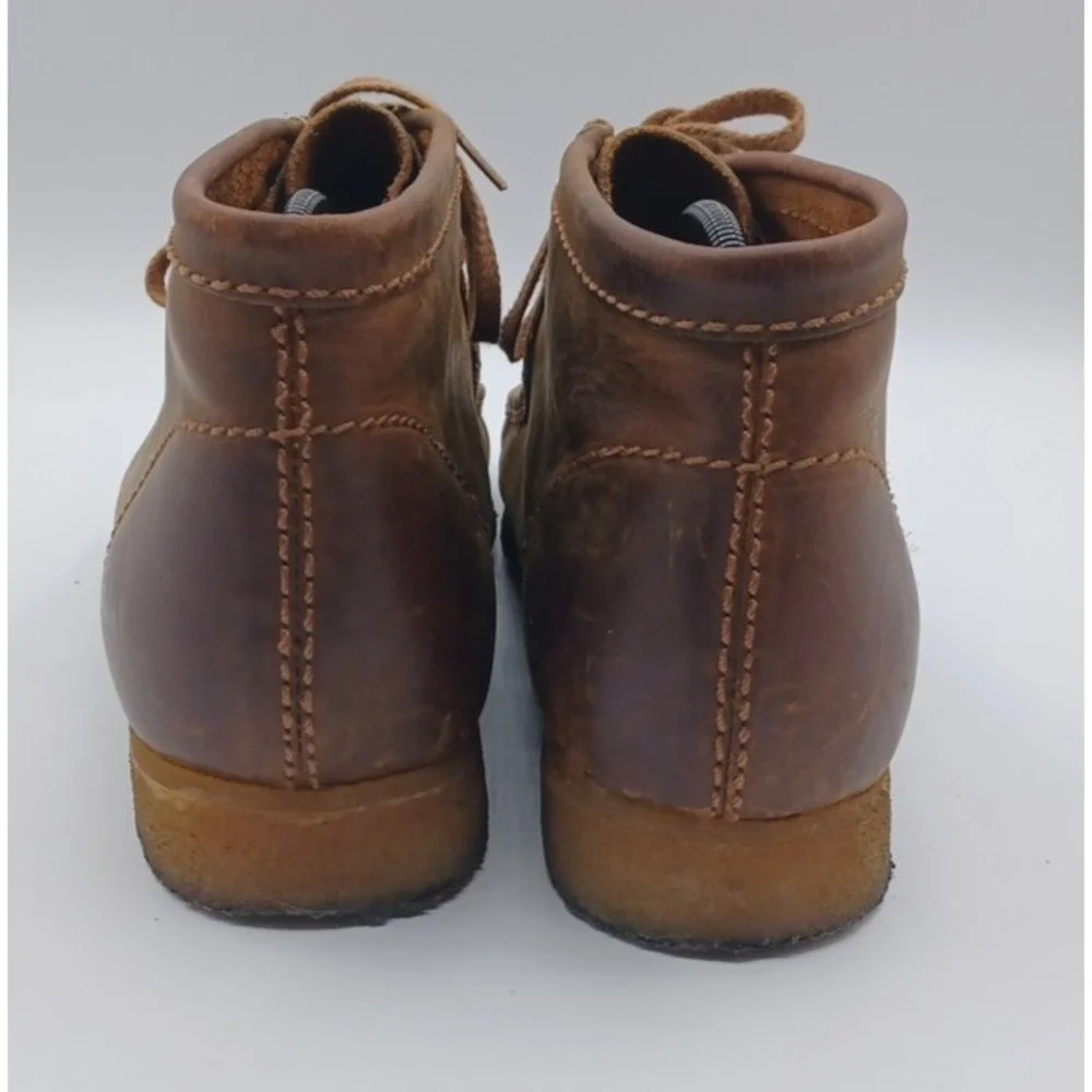 Clarks Collection Men's Wallabee Ankle‎ Boots Size 11 Brown Leather Lace Up